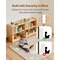 Montessori Kids Bookshelf with 5 Compartments and Top Shelf for Toy and Book Storage